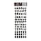 12 Pack: Black Small Font Alphabet Stickers by Recollections™